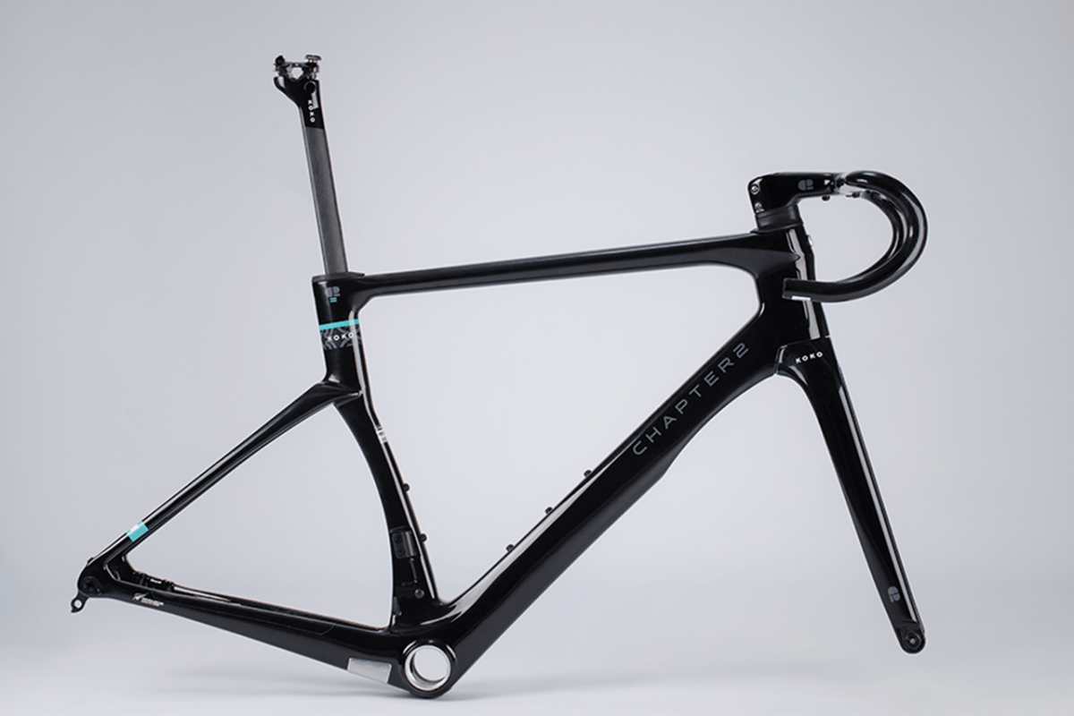 CHAPTER2 KOKO FRAMESET(DISC BRAKE) GLOSSY BLACK (TUHUA) - Carbon Road Bike