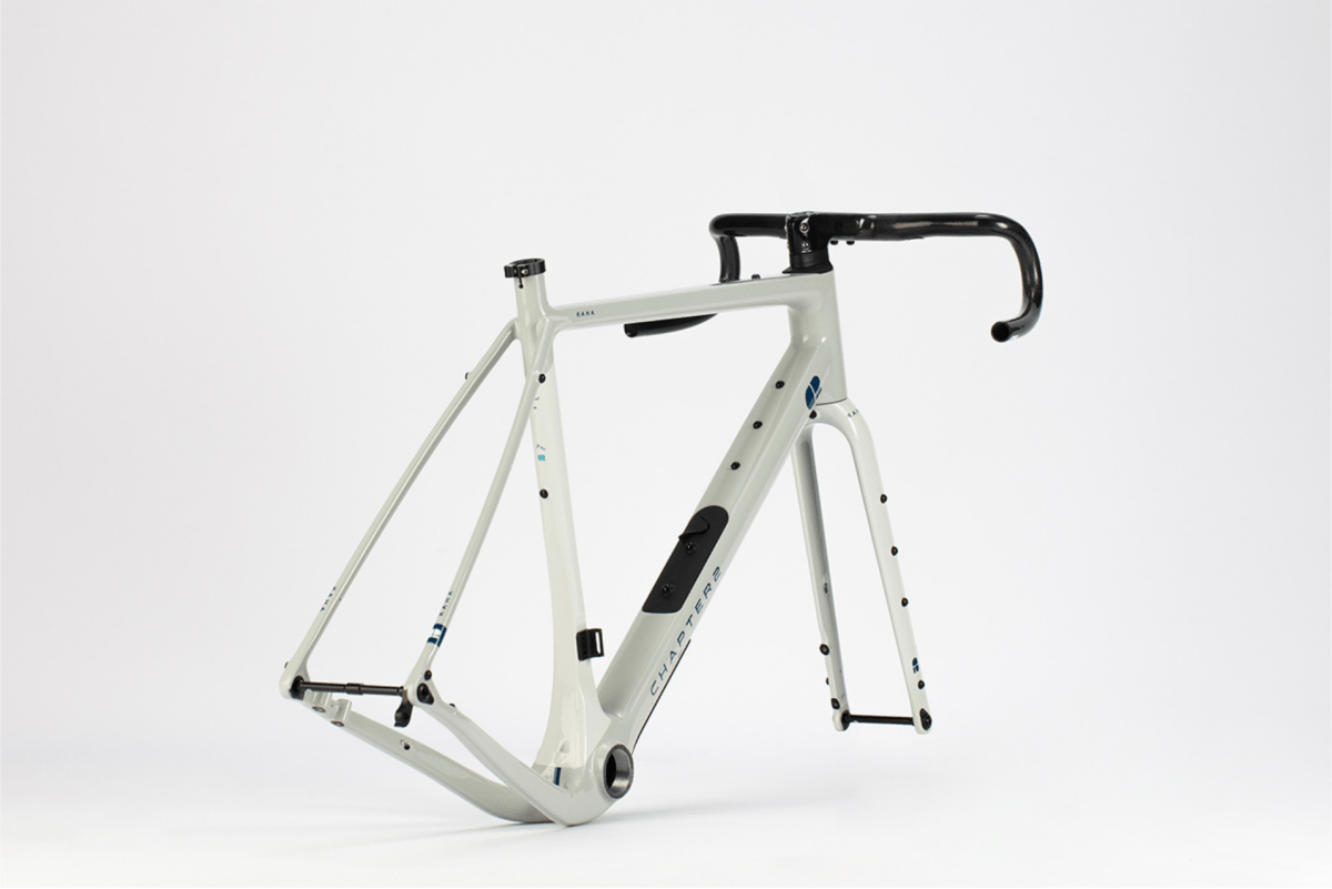 CHAPTER2 KAHA FRAMESET(DISC BRAKE) GLOSSY BLACK (TUAURIURI)  - Gravel Road Bike