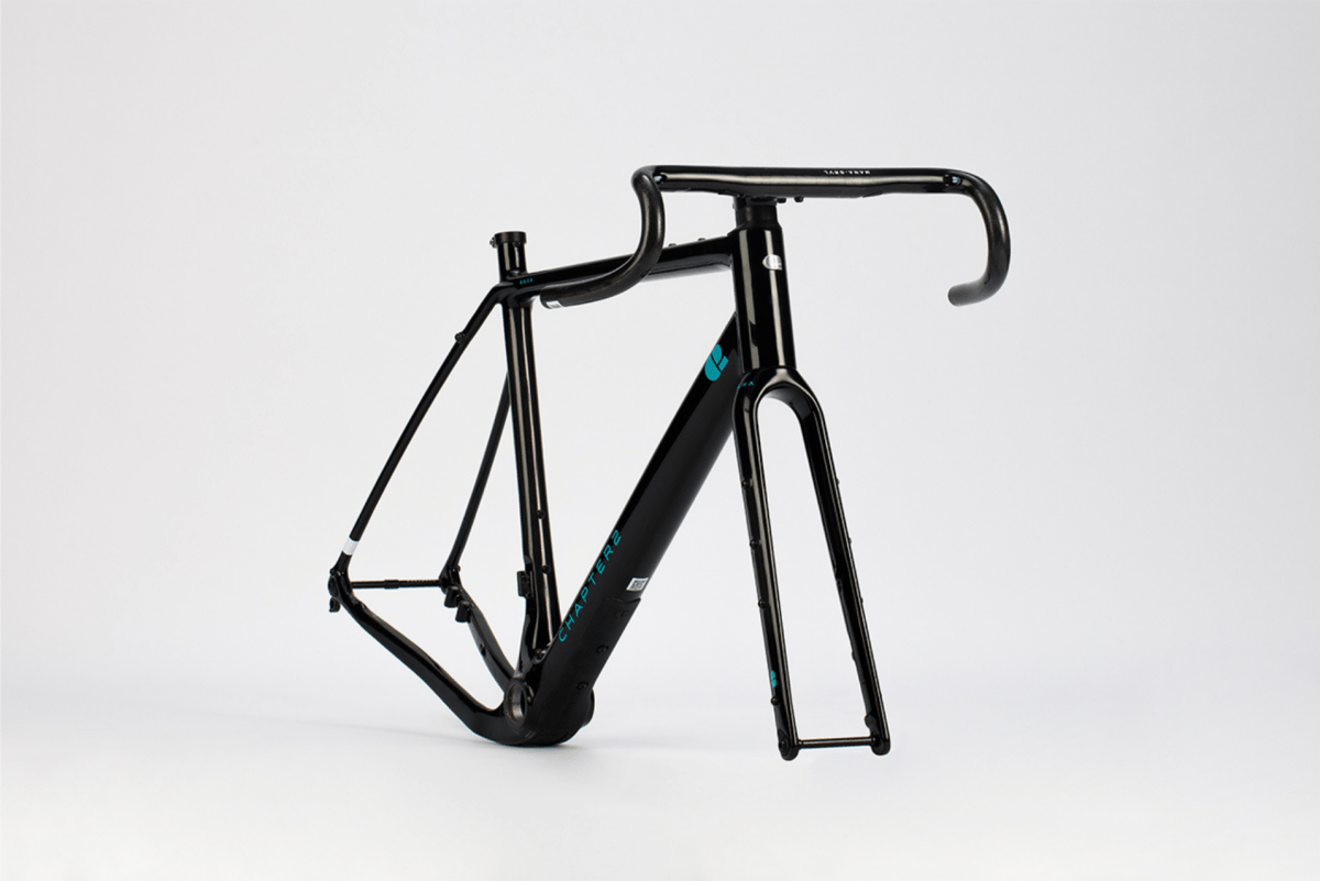 CHAPTER2 KAHA FRAMESET(DISC BRAKE) GLOSSY BLACK (TUAURIURI)  - Gravel Road Bike