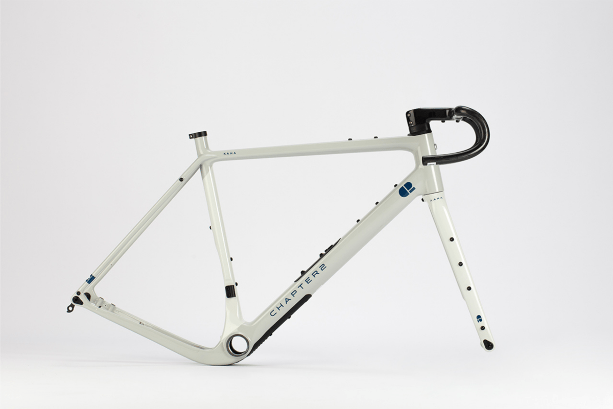 CHAPTER2 KAHA FRAMESET(DISC BRAKE) GLOSSY BLACK (TUAURIURI)  - Gravel Road Bike