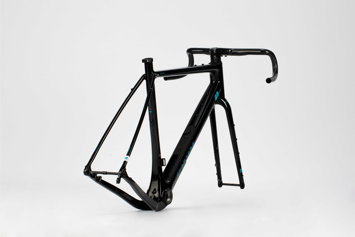 CHAPTER2 KAHA FRAMESET(DISC BRAKE) GLOSSY BLACK (TUAURIURI)  - Gravel Road Bike