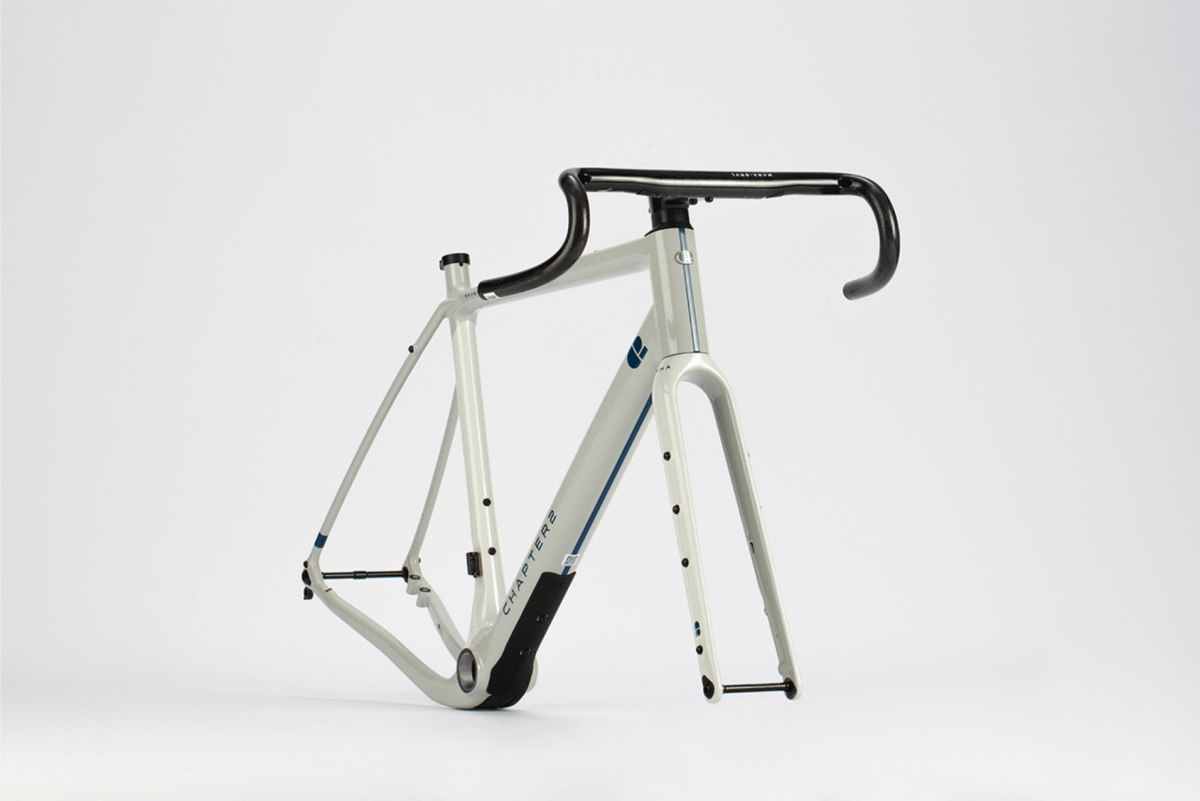 CHAPTER2 KAHA FRAMESET(DISC BRAKE) GLOSSY BLACK (TUAURIURI)  - Gravel Road Bike