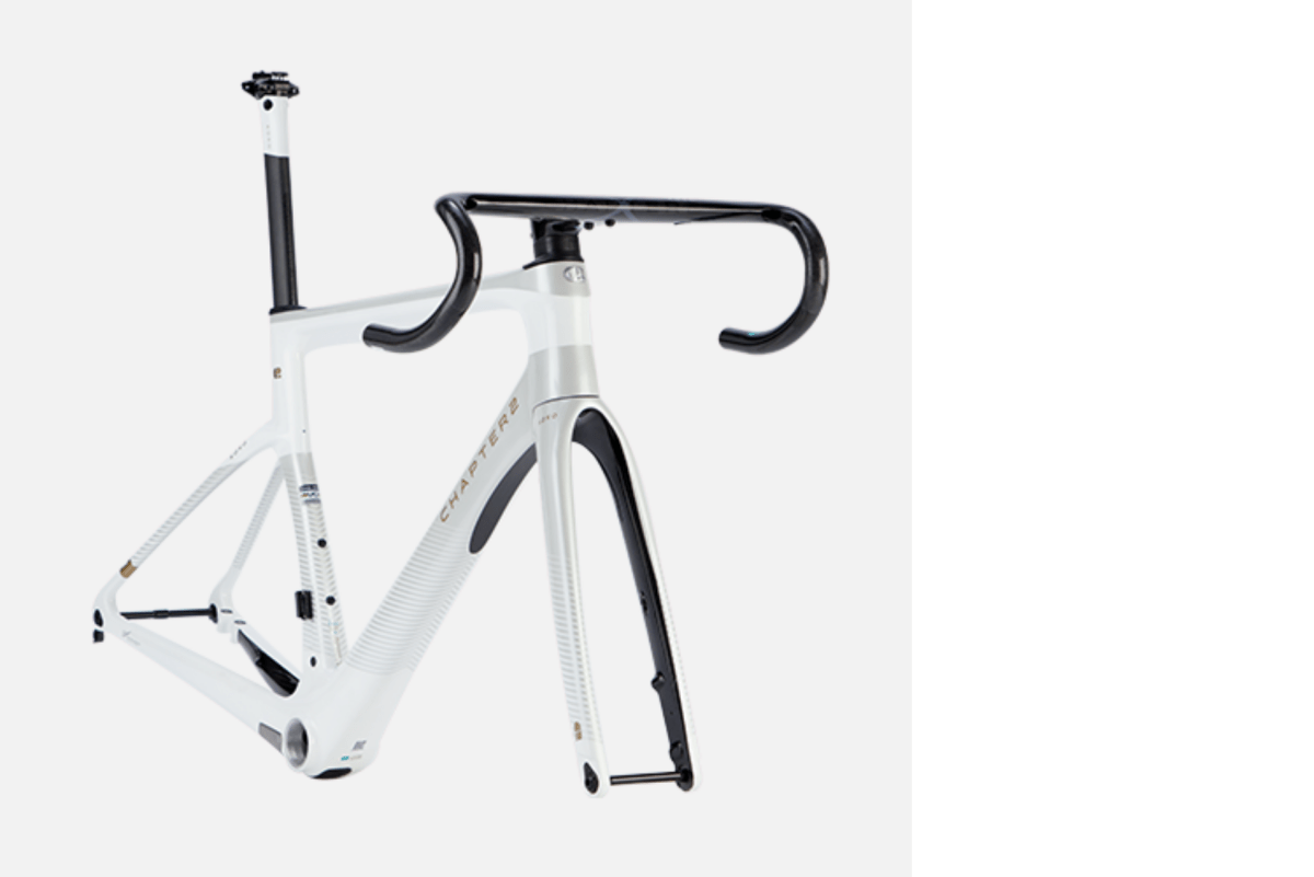 CHAPTER2 KOKO FRAMESET(DISC BRAKE) WHITE + GREY (TAURIPARIPA) - Carbon Road Bike