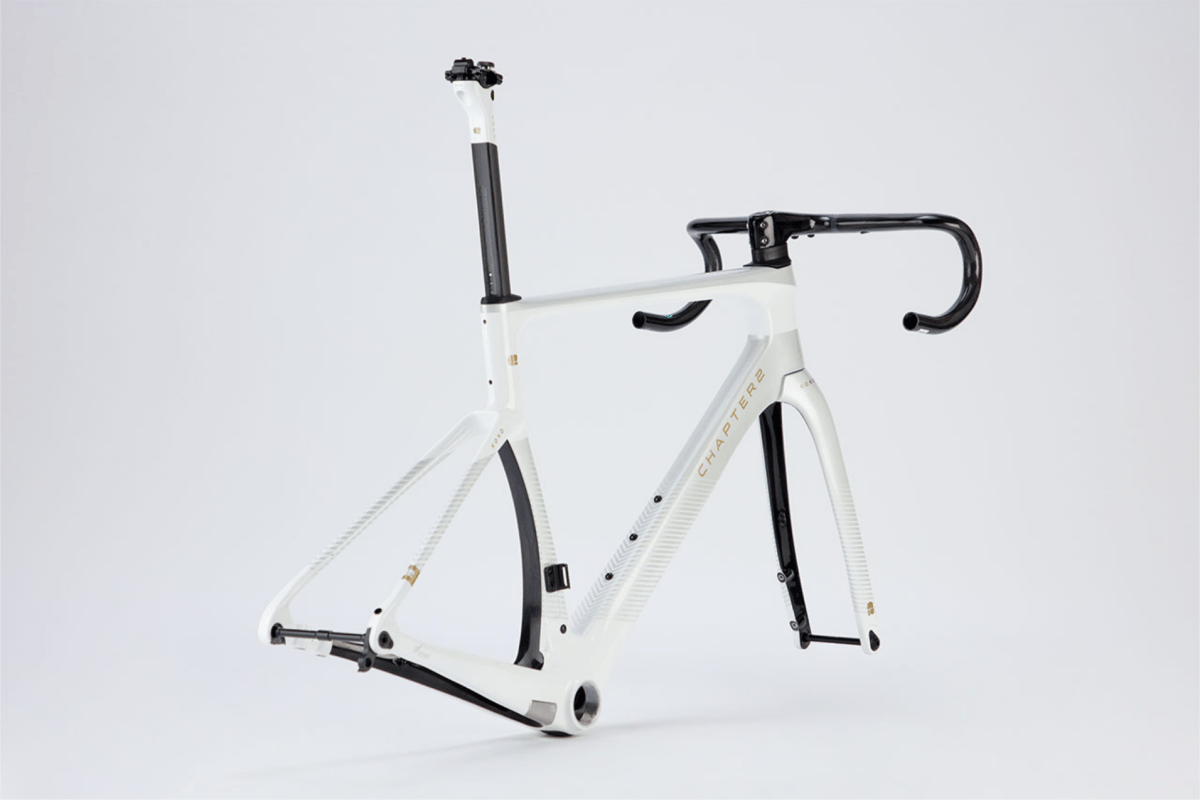 CHAPTER2 KOKO FRAMESET(DISC BRAKE) WHITE + GREY (TAURIPARIPA) - Carbon Road Bike