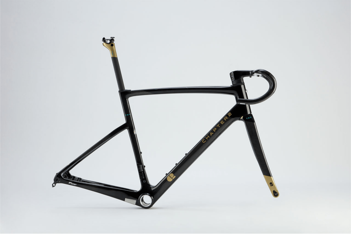 CHAPTER2 TOA FRAMESET(DISC BRAKE) BLACK + UD W/ GOLD (KOURA)