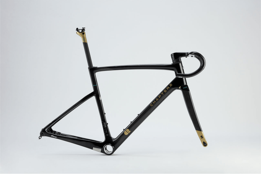 CHAPTER2 TOA FRAMESET(DISC BRAKE) BLACK + UD W/ GOLD (KOURA)