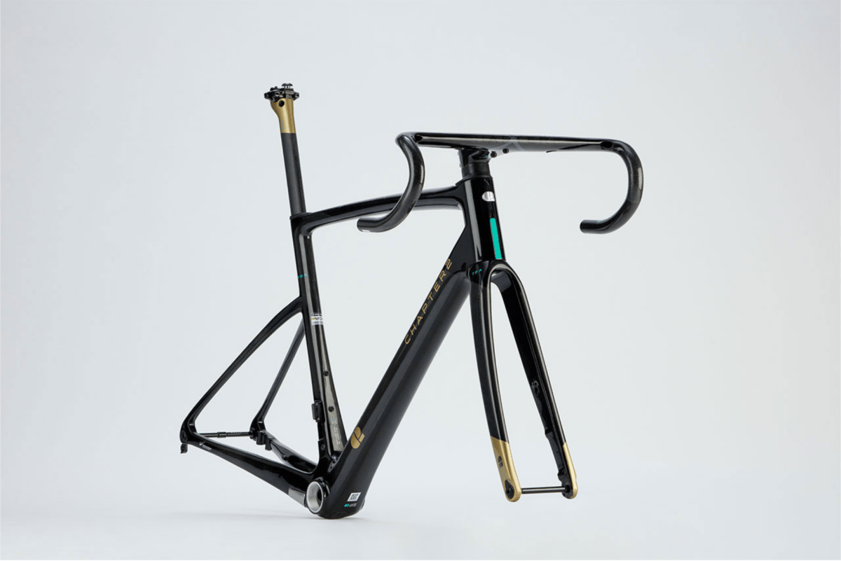 CHAPTER2 TOA FRAMESET(DISC BRAKE) BLACK + UD W/ GOLD (KOURA)