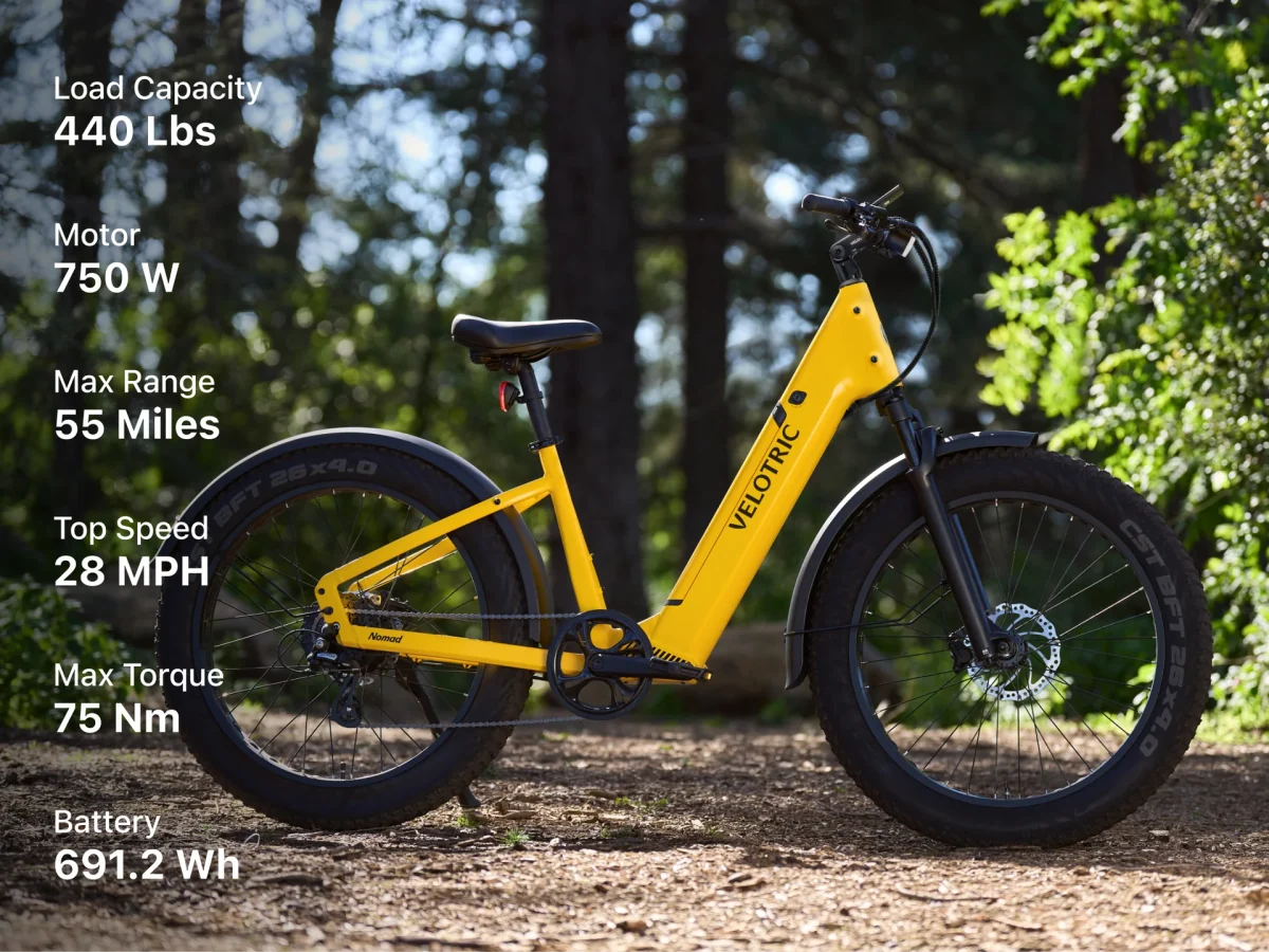Velotric Nomad 1 Plus Ebike – All-Terrain Fat Tire Electric Bike for Adventure Riders