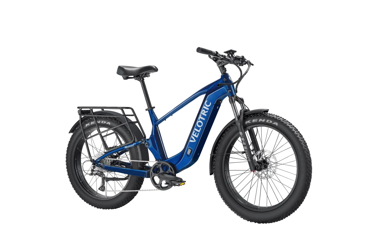 Velotric Nomad 2X – Full Suspension Fat Tire eBike (750W, 75-Mile Range, 1000lb Towing Capacity)