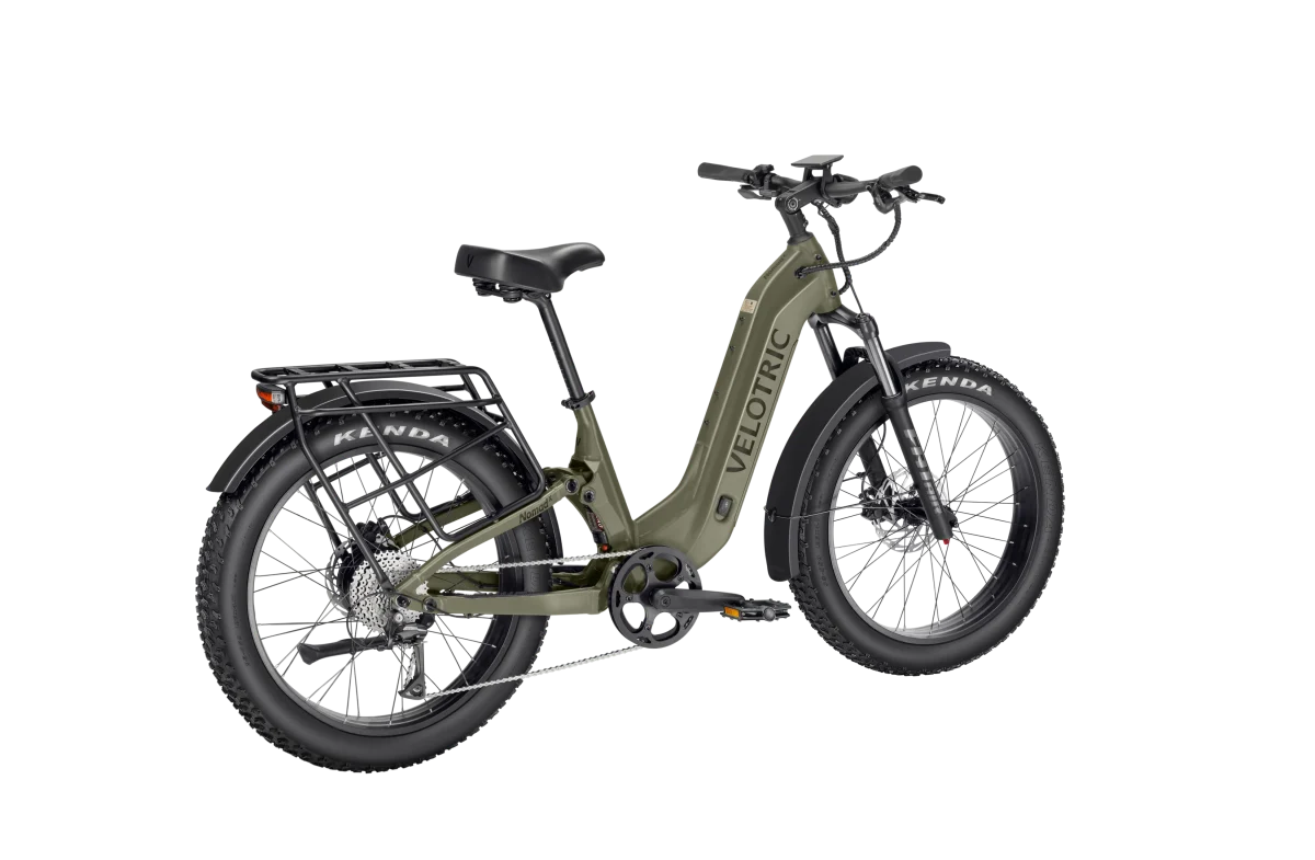 Velotric Nomad 2X – Full Suspension Fat Tire eBike (750W, 75-Mile Range, 1000lb Towing Capacity)