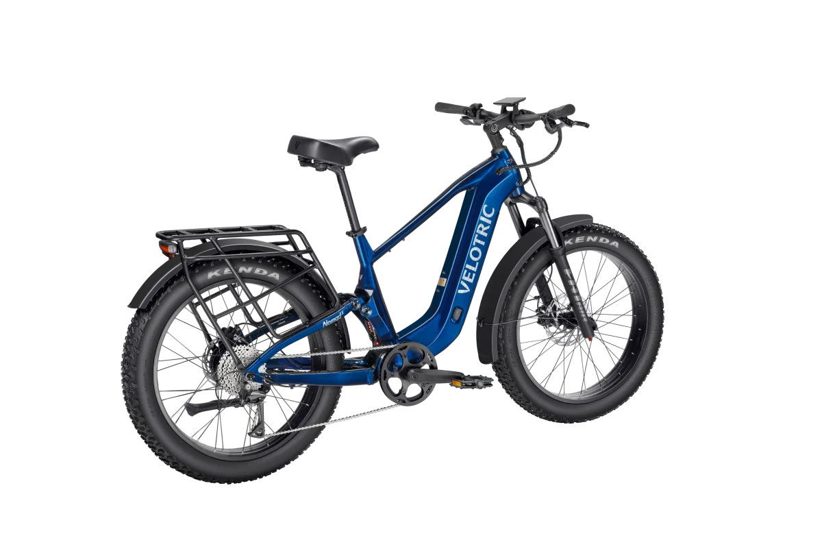 Velotric Nomad 2X – Full Suspension Fat Tire eBike (750W, 75-Mile Range, 1000lb Towing Capacity)