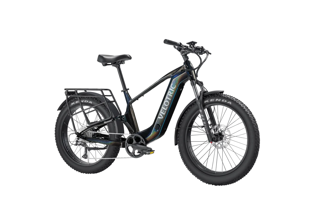 Velotric Nomad 2X – Full Suspension Fat Tire eBike (750W, 75-Mile Range, 1000lb Towing Capacity)