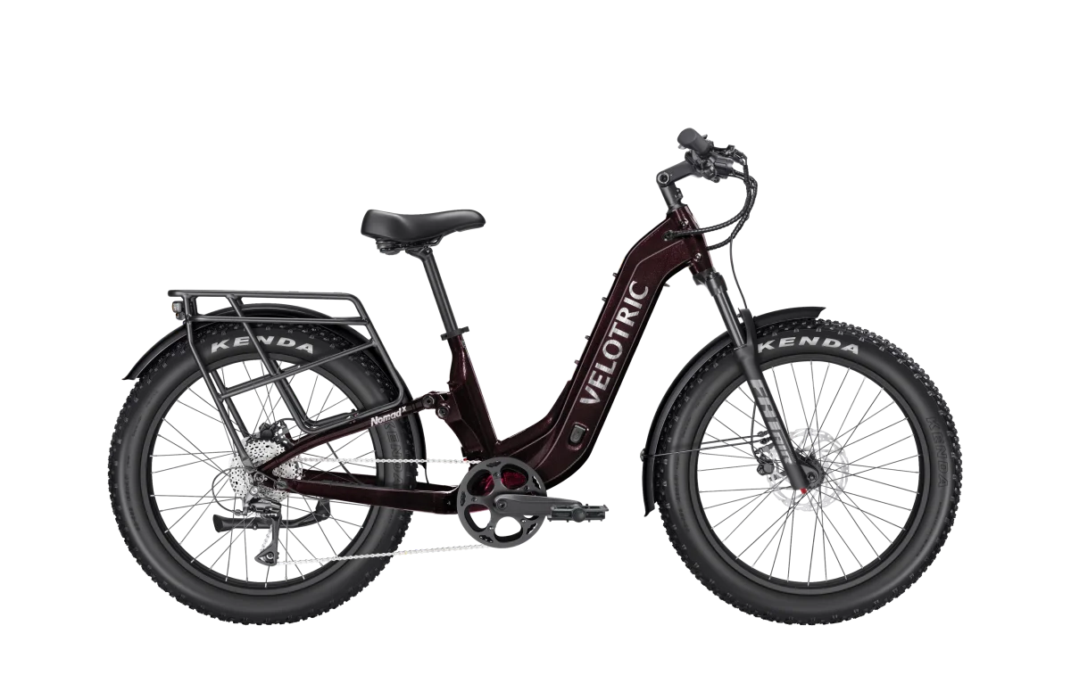 Velotric Nomad 2X – Full Suspension Fat Tire eBike (750W, 75-Mile Range, 1000lb Towing Capacity)