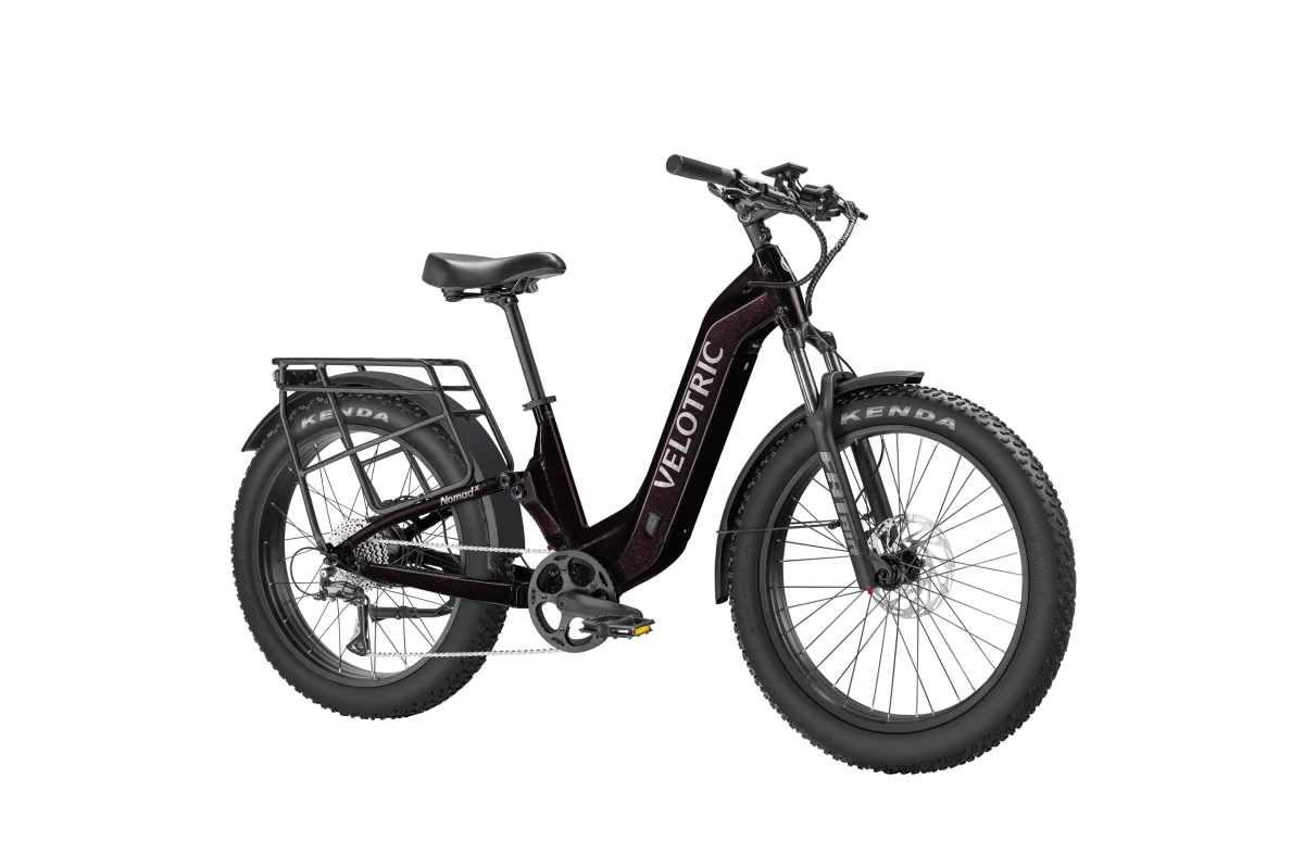 Velotric Nomad 2X – Full Suspension Fat Tire eBike (750W, 75-Mile Range, 1000lb Towing Capacity)
